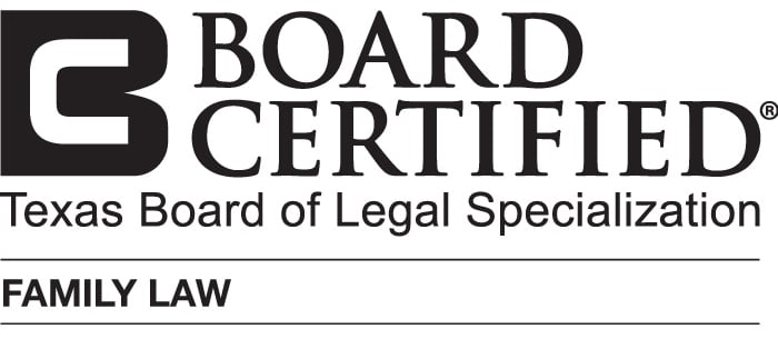 Board Certified In Family Law By Texas Board of Legal Specialization